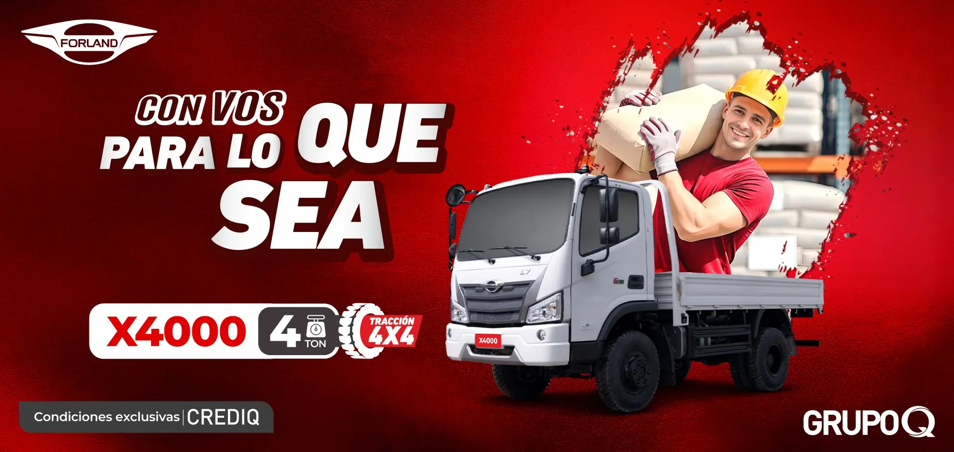 Forland Honduras | X4000 4TON Tracción 4x4 | Vehículos comerciales de calidad